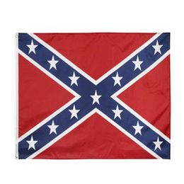 2020 USA Confederate Vlag Twee kanten Gedrukte Unie Rebel Vlaggen Star Patroon Polyester Banners Goederen Op voorraad