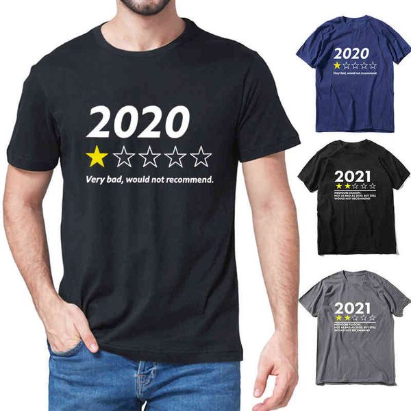 2020 Très mauvais ne recommanderait pas drôle disant cou été hommes 100% coton manches courtes T-shirt humour cadeau femmes Tee noir G1222