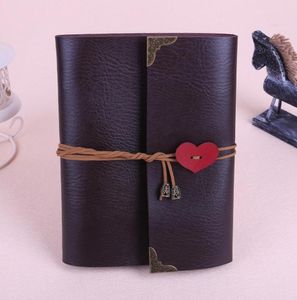 2020 Vintage DIY Lederen Po Album Liefde Tie Touw Creatieve Cover Vouwframe met Vliegtuig Box2400850