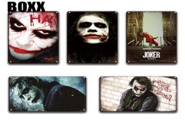 2020 Vintage Joaquin Phoenix Joker Movie Metalen Tin Bord Metalen Muur Poster Halloween Home Decor Retro Joker Metalen Plaquette Borden5149035