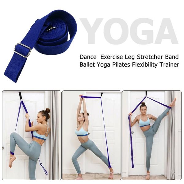 2020 VIRSON Ajustable Equipo de estiramiento de la pierna Correa multifuncional Yoga Ballet Aumento Equipo de acondicionamiento físico de fuerza de la pierna