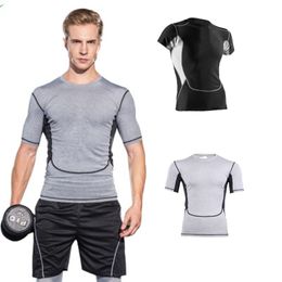 2020 Virson Heren Pro Sports Panty Korte Mouwen 3 Generatie Sneldrogende T-shirts Running Compression Fitness Kleding Oefening Basketbal