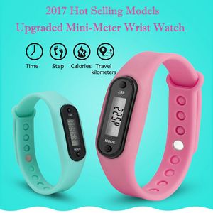 2020 Watch Bracelet Sport Smart Wrist Display Fitness Gauge Step Tracker Digital LCD Pedometer Run Step Walking Calorie Counter