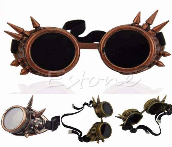 2020 soldadura gafas cibernéticas redondas góticas steampunk cospunplay antiguo victoriano mar211517564407