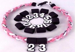 2020 numéros de silicone entiers numéro numérique pendentif softball baseball collier accessoires numéro en caoutchouc pendentifs bijoux 5995290