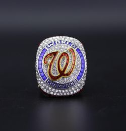 2020 Washington2019 2020 Champions des Nationals World Series Campions de championnat de l'équipe de baseball Cadeaux pour les fans US Size 9136784875