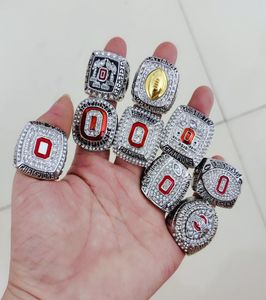 2020 venta al por mayor 9 piezas Ohio State Buckeyes conjunto de anillos de campeonato nacional sólido hombres Fan regalo de cumpleaños venta al por mayor envío directo 8160545