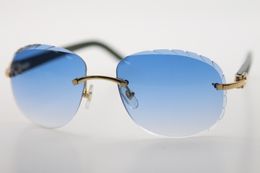 Groothandel velless gesneden groene plank zonnebril 8200764 ontwerp klassieke model glazen hoge kwaliteit zonnebril vintage optische unisex mode-accessoires