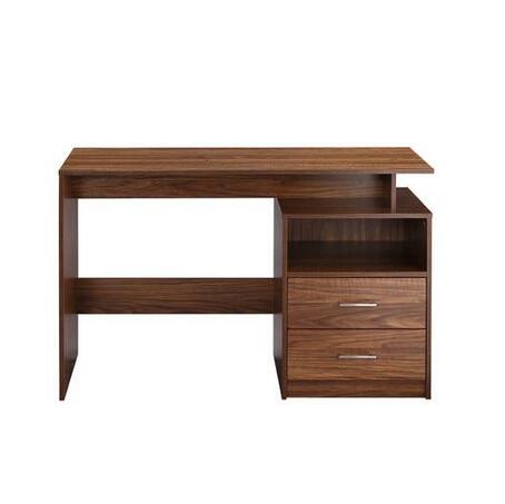 2020 Gratis verzending Groothandel Practice Draagbare Walnoot Office Computer Desk / Houten Tafel met MDF Materiaal / Schrijven Studietafel