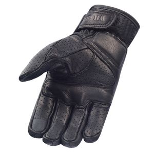 2020 Willbros guantes de cuero negro motocicleta Rally moto de cross ciclismo montar guantes de verano 241N