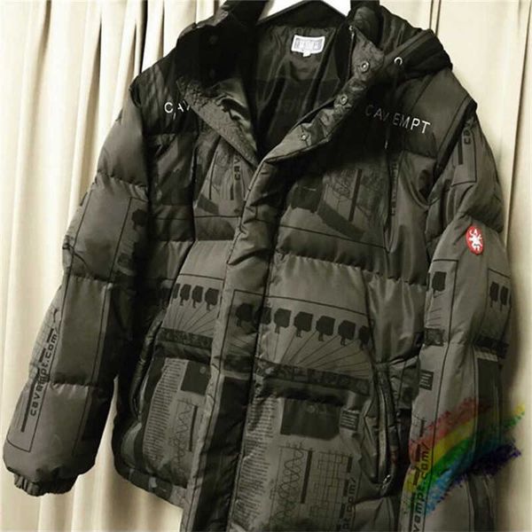 2020 Winter Cav Empt C.e Life Puffer Jacket Parkas Hommes Femmes 1 Meilleure Qualité Zipper Noir Cavempt Manteaux Vêtements d'extérieur Vêtements pour hommes X0901