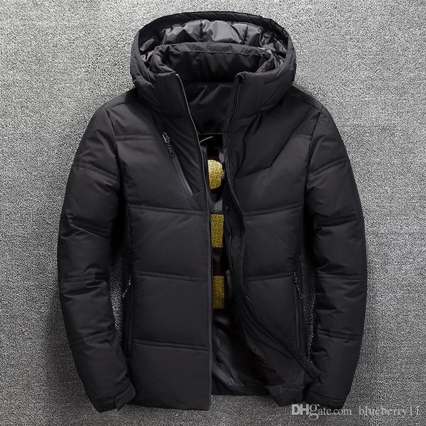 Hommes vers le bas Parkas 2021 veste d'hiver hommes thermique épais manteau neige rouge noir Parka chaud homme vêtements d'extérieur mode-canard blanc hommes