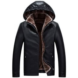 2020 hiver veste en cuir hommes de haute qualité fausse fourrure manteaux nouveau épais décontracté mâle à capuche en cuir vestes C1120