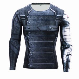 2020 Winter Soldiers Long Sleeve T-Shirt Series Fashion Men 3D T-Shirt Fitness Casual Tops Tees Soldiers