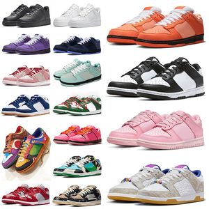 Met doos Designer Schoenen Heren Dames Medium Olive Panda Plate-forme UNC Syracuse Grey Fog Kentucky Chicago Triple Pink Lobster Trainers herenschoenen grote maat 14 Sneakers