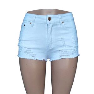 Dames denim korte broek Mini Sexy nachtclubwear Kwastje korte jeans Skinny Slim