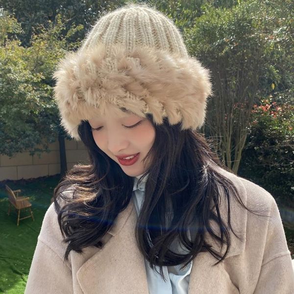 2020 femmes filles Style français fausse laine en peluche béret casquette Vintage imprimé léopard hiver chaud mode artiste peintre bonnet tricoté