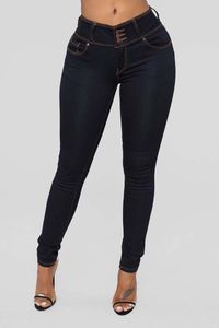 Vrouwen skinny jeans push-up midden taille broek dames casual slanke vrouwelijke lange broek gratis verzending