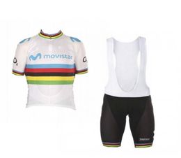 2020 World Valverde Rainbow Cycling Kits Jersey Kits Racing Bike Cloth ROPA Ciclismo Maillot Gel PAD2734901