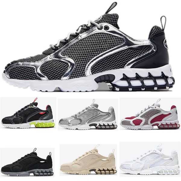 Zoom Spiridon Caged Cage 2 Zapatillas para correr Serie Beige Pure Platinum Cardinal Varsity Rojo Metálico Plata Negro Gris Zapatillas de deporte de diseñador