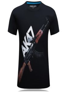 2020 nouveauté le moins cher AK47 pistolet de haute qualité 3d imprimé Men039s manches courtes porter t-shirt 100 coton Men039s Shirt2808935