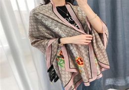 2020New Fashion Designer Silk Scarf1 Femmes Luxury Four Seasons Scarf de châle Swarves Taille d'environ 180x70cm2111439