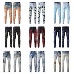 2024 FW 23ss Diseñador de marca de lujo d2 Hombres Denim Jeans dsquare Pantalones bordados Agujeros de moda Pantalones Ropa para hombre Tamaño de EE. UU. 28-40