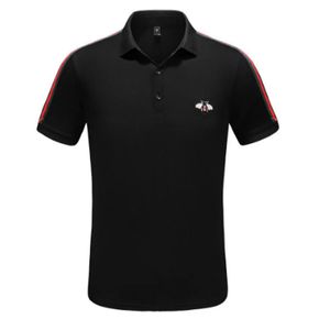 2023SS Polo hommes Polo hommes coton mélange décontracté à manches courtes respirant été respirant solide violet M-3XL vêtements