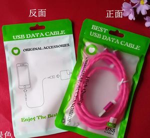 2021 10.5x15cm Plastic Poly Bags Opp Verpakking Zipper Lock Pakket Accessoires PVC Retail Boxes Handgrepen voor USB-kabel
