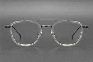 2021 100% Pure-Titanium Placage Lunettes Verre IP Male Big-rim Pure-Titanium Frame NOUVELLE Or Full-frame Léger Prescription 1747 Pour Pmhl