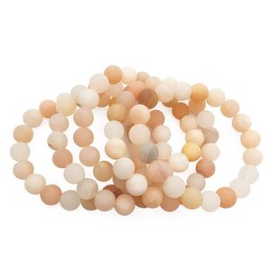 Perles, brins 10mm Bracelet Aventurine pêche mate, perles rondes Aventurine pierres précieuses, élastique vente en gros livraison rapide