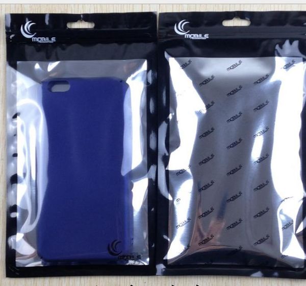 2021 11,5*20cm 10*18cm cierre automático transparente con cremallera papel de aluminio paquete de plástico al por menor bolsa de embalaje para iPhone 4 4S 5 5S 5C cubierta de la caja