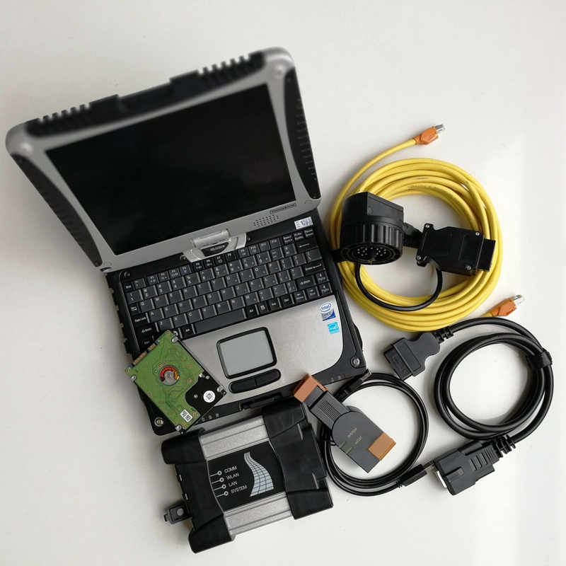 Para BMW ICOM Next Tool de programación de diagnóstico automático A2 con computadora 4G Toughbook laptop V06.2024 S // Oft/Ware 1TB HDD