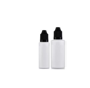 2021 120ml E-Cig E Liquid Bottles Translucide PE Plastic Dropper Empty E Juice Bottle 120 ml avec Tamper coloré ChildProof Cap Long Tips