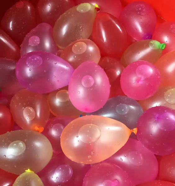 2021 120 piezas + 120 goma + 1 herramienta globos pequeños Waterpolo redondo globo de látex multicolor fiesta de bodas verano diversión al aire libre globos de juguete