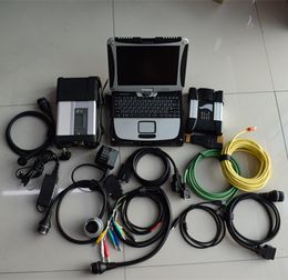 Herramienta de programación de diagnóstico para BMW ICOM NEXT, con multiplexor Wifi para Benz MB STAR C5 + ordenador portátil CF19, 2024