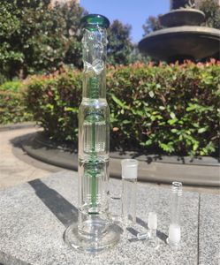 2021 16 Inch Waterpijp Groen en Blauw 4 Stijlen Bong Glas Dab Rig Clear Base Water Bongs Rook Pijpen 14.4mm Vrouwelijke Joint Grote Maat Multi Kleur