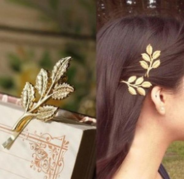 2021 1pc Athena Olive Branch Hojas Adornos para el cabello Solo hermosos clips de novia para damas Accesorios elegantes1547794