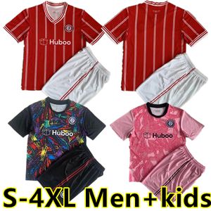 S-4XL 23 24 Bristol City voetbalshirts The Robins PATERSON WELLS SEMENYO MARTIN WEIMANN Heren Kids Kits fans volledige sets maillot de 2023 2024 tenue voetbalshirts