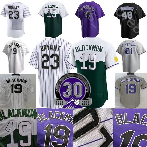 2023 Jerse-Baseball S-4XL Custom Nolan Arenado Trevor Charlie Blackmon David Dahl Daniel Murphy Ian Desmond Jersey