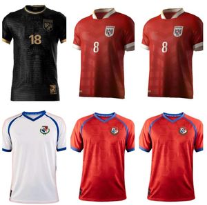 2024 2025 Jerseys Panama Socer Home Red Away White 23 24 25 Shirts de football de l'équipe nationale Eric Davis Alberto Quintero Men Thaïlande Qualité