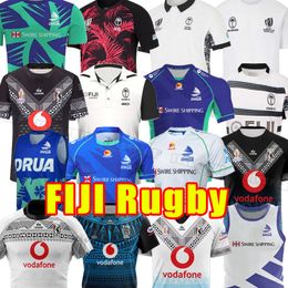 2021 2022 Fidji Rugby Jerseys Home Home Rugby Jersey Sevens Shirt Qualité thaïlandaise 20 21 22 Fiji National 7's World Cup Sevens Training Vest 2023 23