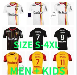 23 24 MAILLOT RC LENS SOCKER JIENS KAKUTA GANAGO SOTOCA FOFANA GRADIT FORTES BANZA FRANKOWSKI 2023 2024 Voetbalshirts Mannen Kids Kits Uitrusting S-XXXL XXXXl