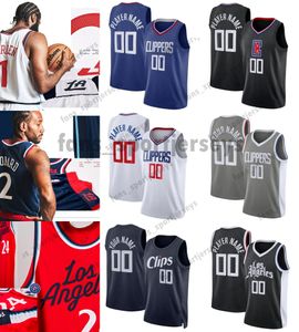 Hommes Femmes Jeunes La''clippers''custom 25 Moussa Diabaté Paul 13 George Kawhi 2''Leonard 11 John Wall 24 Norman Powell Maillot de basket-ball