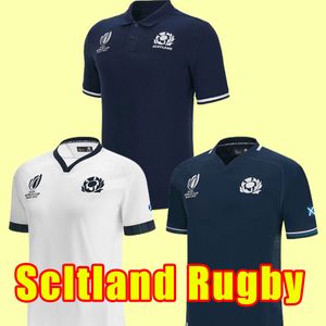 2023 2024 Ecosse RUGBY JERSEYS LEAGUE 23 24 équipe nationale de rugby BLEU chemise POLO T-shirt Coupe du Mot T-shirt de qualité supérieure à sept à domicile à sept 4xl 5xl