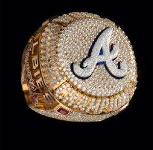 2021 2022 World Series Baseball Braves Team Ship Ring met houten display box souvenir mannen fan cadeau groothandel maat 8-149495553