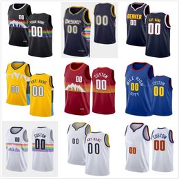 2021/22 Custom Hot Pers # 15 Jokic Jamal 27 Murray Nikola Michael 1 Porter Jr. Facundo 7 Campazzo Nahshon Hyland Men Woman Kids Youth Printed Basketball Jerseys