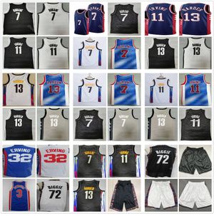 2021/22 MENS 7 Kevin James Durant Harden Kyrie 11 Basketball Irving Jerseys Brooklyns City 75e verjaardag 72 Biggie Julius 32 Erving Alex 3 Pet