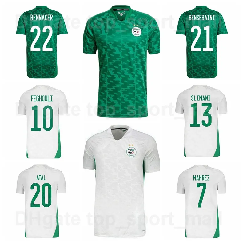 corto campeón Evacuación Mejor Precio En A Granel 2021 22 Équipe Nationale De Football Algérie  Jerseys 21 Bensbaini 23 Bolhi 10 Tasfaout 9 Menad 11 Madjer Slimani Mahrez  Mandi Mandi Kits De Chemise De Football