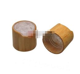 2021 24/410 Natural Bamboo Deksel voor cosmetische tonerfles, hoge kwaliteit bamboe-plastic cover, bamboe schijf Top caps